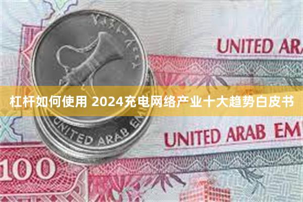 杠杆如何使用 2024充电网络产业十大趋势白皮书