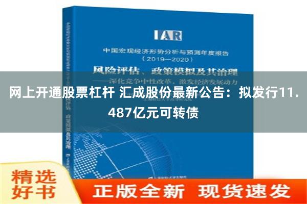 网上开通股票杠杆 汇成股份最新公告：拟发行11.487亿元可转债