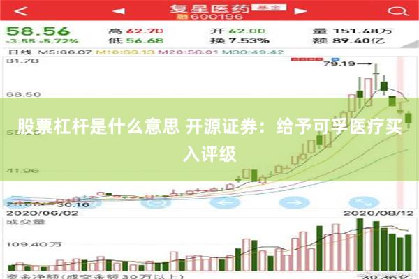 股票杠杆是什么意思 开源证券：给予可孚医疗买入评级