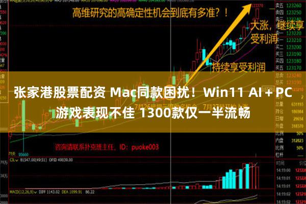 张家港股票配资 Mac同款困扰！Win11 AI＋PC游戏表现不佳 1300款仅一半流畅