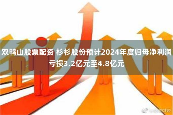 双鸭山股票配资 杉杉股份预计2024年度归母净利润亏损3.2亿元至4.8亿元